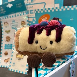 🍰 JELLYCAT CREMBER CHEESECAKE / FAO Schwarz/NYC Exclusive FULL SET